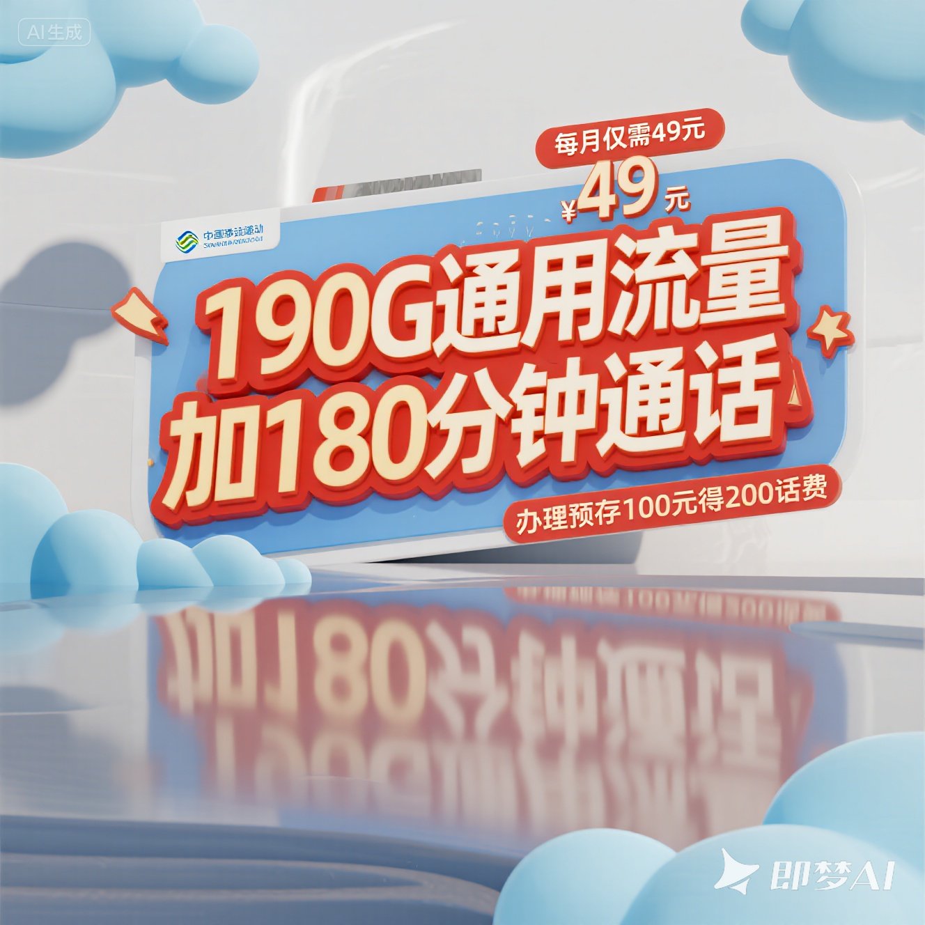 中牟49 元承包你的全月流量与通话！