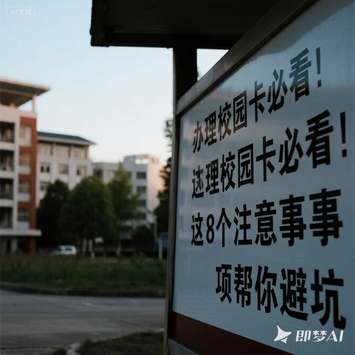 中牟办理校园卡必看！这 8 个注意事项帮你避坑