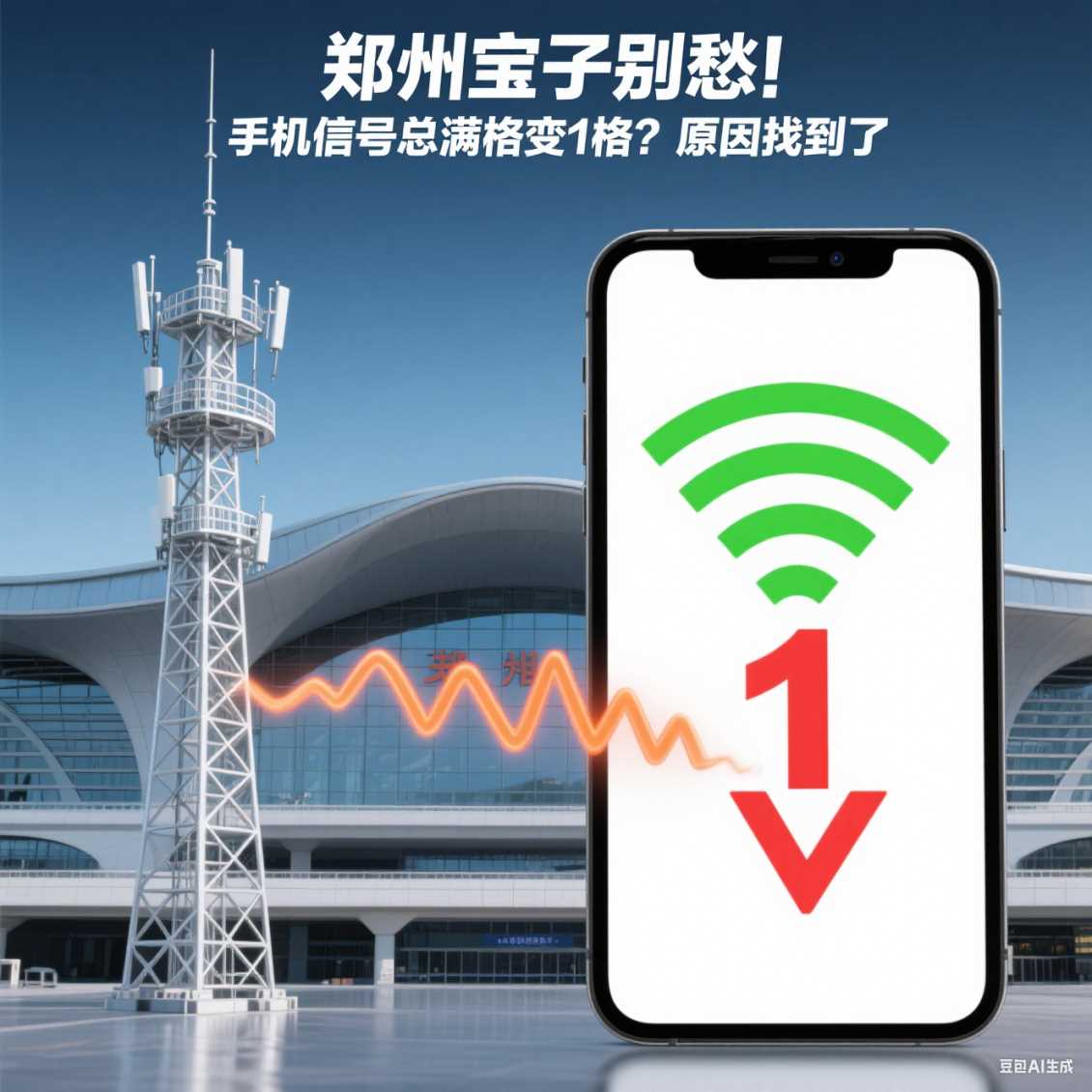 中牟宝子别愁！手机信号总满格变 1 格？原因找到了